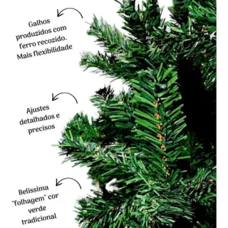 Pronta Entrega Arvore Natalina Verde 1,80M - NTY10180 - Único