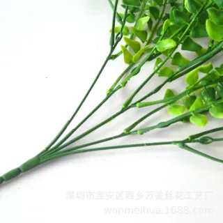 Decoração com Planta Artificial Pendurada - Folhagem Verde para Parede - KIT COM 4 FL-6692 VERDE