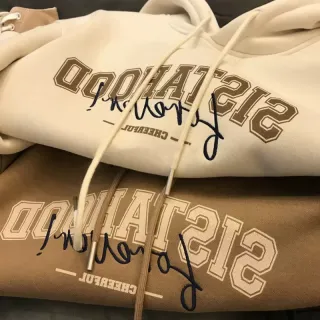 Moletom Estampa Vintage Feminino - Novo Outono e Inverno - Apricot