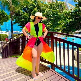 Lançamento Blogueira Quem Diria Kimono Verão Praia