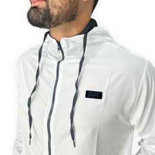 Impermeável Preto Masculina Semi Forrada Corta Vento - REF 03 PRETO