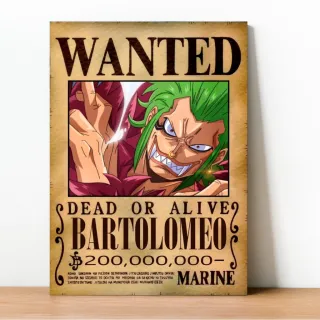 Coleção Exclusiva One Piece: Placa Decorativa Wanted Recompensa - 23