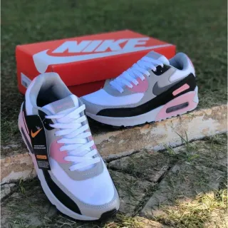 Imperdível! Tênis Nk Air Max 90 Feminino Confortável - Promoção Raryel - Branco
