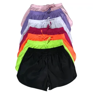 Bermuda Tactel Feminino Box - Leve e Confortável - Laranja