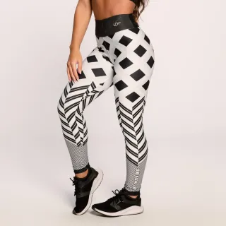 Legging Fitness Roxa Estampada Suplex Feminina Academia - P