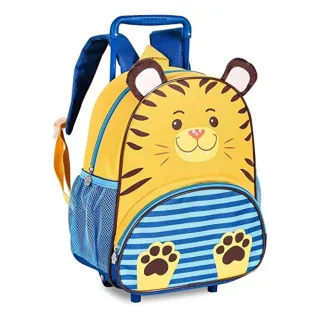 ENVIO IMEDIATO Mochila Infantil de Rodinhas Animais Clio Pets - JOANINHA