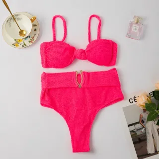 Biquíni estilo cintura alta 2023 HT XX19 - Vest Estiloso - Preto