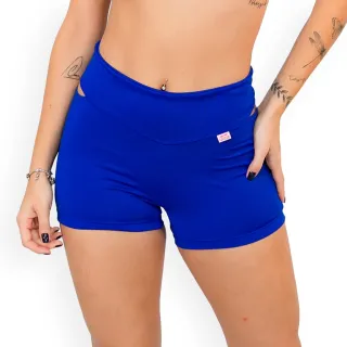Shorts Feminino Fitness Vazado na Lateral - Diversas Cores - Coral