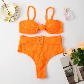 Biquíni estilo cintura alta 2023 HT XX19 - Vest Estiloso - Preto