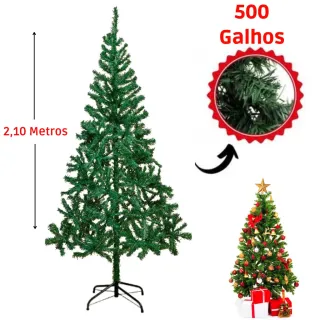 Decoração de Natal - Árvore de 1,50 metros com 450 galhos - 1,50 Metros / 300 Galhos
