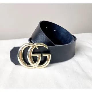 Promoção Cintos Grandes Marcas Feminino/Masculino de Couro - Preto CK (fiv rem. prat.)