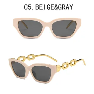 Moda Vintage para Gatos: Óculos de Sol Pequenos com Corrente - C2