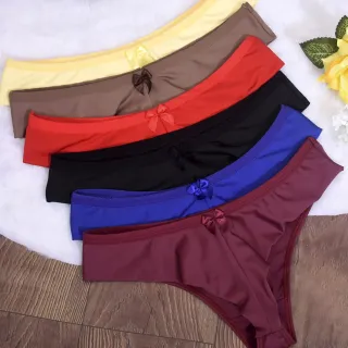 Lingerie Luxo Kit 10 Calcinhas Fio Dental Duplo Microfibra