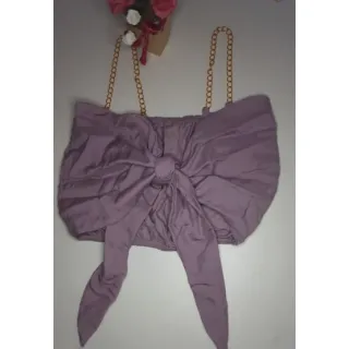 Blusa Cropped com corrente - Promoção diversas cores - Rose cetim1