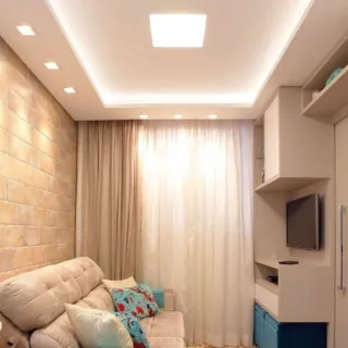 Embutido Luminária Led Spot Redondo Quadrado 7W - Kit com 10 Unidades - REDONDO