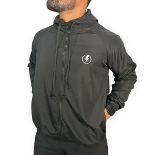 Impermeável Preto Masculina Semi Forrada Corta Vento - REF 03 PRETO