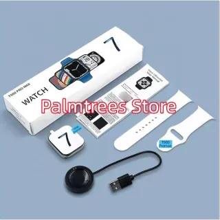 Smartwatch Pro MAX IWO 14 Series 7 T900 - Monitor de Frequência Cardíaca, Bluetooth Chamadas - Homens e Mulheres - Azul