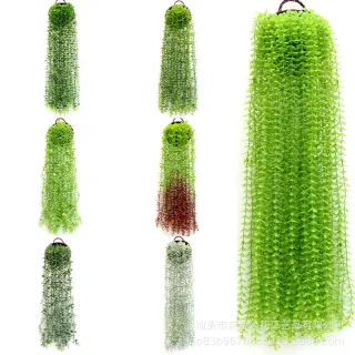 Decoração com Planta Artificial Pendurada - Folhagem Verde para Parede - KIT COM 4 FL-6692 VERDE