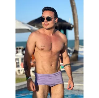 Masculina Sunga Clássica (Cores Variadas) - Verde água