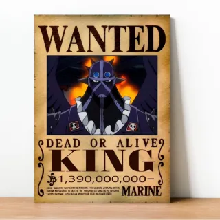 Coleção Exclusiva One Piece: Placa Decorativa Wanted Recompensa - 23