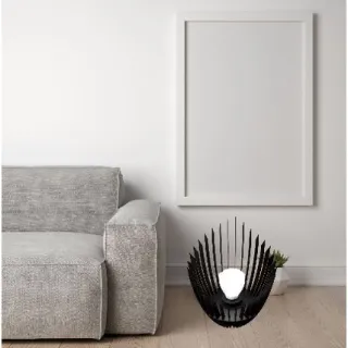 Luminária PANDORA Abajur Grande de Chão em MDF - MDF CRU