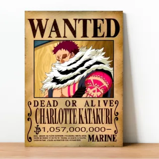 Coleção Exclusiva One Piece: Placa Decorativa Wanted Recompensa - 23