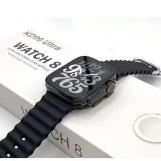 Relógio Inteligente iwo 8 Ultra Series - Chamada NFC SOS Siri ECG Bluetooth - 8 Ultra Vermelho