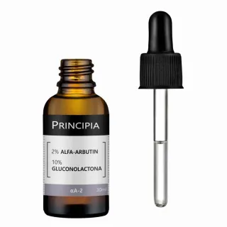 10% de Gluconolactone + Sérum Principia 2% Alfa-Arbutin - Único