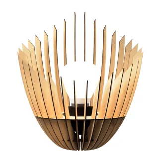 Luminária PANDORA Abajur Grande de Chão em MDF - MDF CRU