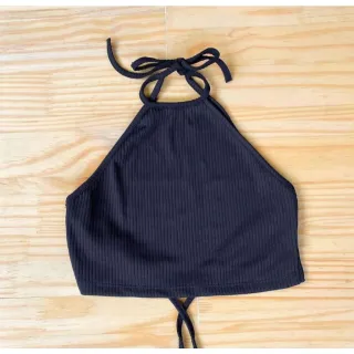 Moda Feminina Blogueira Cropped Curta Aberto Costas - ROSA BB