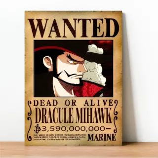 Coleção Exclusiva One Piece: Placa Decorativa Wanted Recompensa - 23