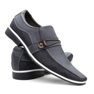 Conforto Thor Masculino Social Sapato Venetto - Azul Marinho