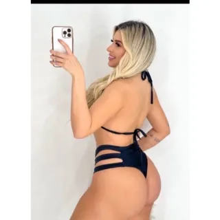 Biquínis Hot Pants: Kit com 2 unidades, Cintura Alta e Detalhe nas Laterais - Preto/branco