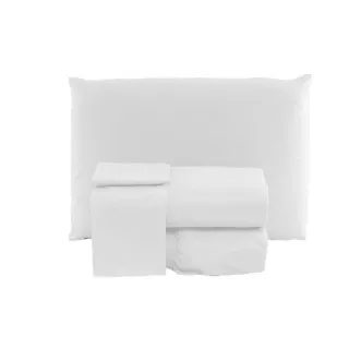 Completo Jogo de Lençol Queen Casal - Cores Variadas - Pink