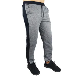 Fitness Calça Masculina Kit 2 Esporte Academia Moletom - 1 Preta 1 Azul