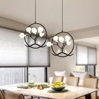 Pendente Cozinha Sala de Jantar Lustre Teto Luminária - A - Ouro