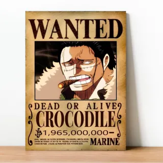 Coleção Exclusiva One Piece: Placa Decorativa Wanted Recompensa - 23
