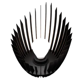 Luminária PANDORA Abajur Grande de Chão em MDF - MDF CRU