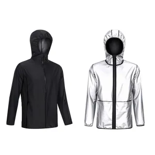 Black Friday Masculino: Conjunto Fitness Sauna Emagrecimento Homens Hoodies Zipper - XXL/XXXL