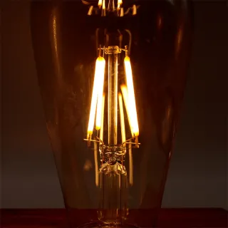 Lâmpadas Led Retrô Vintage Filamento - Kit com 3 unidades - Único