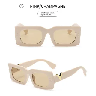 Óculos de Sol Quadrados Sobredimensionados: Moda Tendência V Decoração para Mulheres - C1