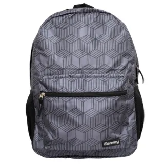 Envio Já! Mochila Geométrica Casual Convoy Impermeável para Trabalho e Universitário - Amarelo