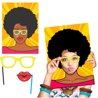 Moldura para Fotos de Carnaval - Painel Decorativo - Painel Carmem Miranda