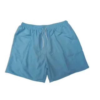 Moda Praia Masculino Shorts Plus Size Liso Tactel Roupas Neon - Azul Bebê