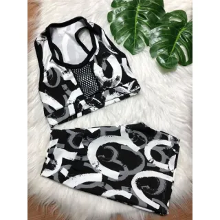 Top de alcinha reforçada + conjunto short para academia - Vermelho de alcinha