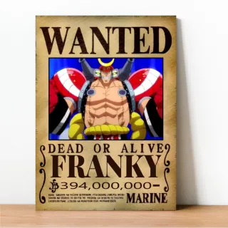 Coleção Exclusiva One Piece: Placa Decorativa Wanted Recompensa - 23