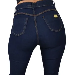 Promoção Moda: Calça Jeans Feminina Cós Alto Levanta Bumbum - Azul Claro