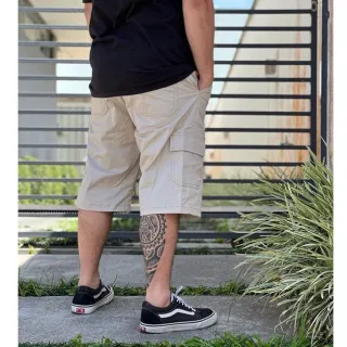 Bolsos Skatista Sarja Masculina Bermuda Cargo 6 - BERMUDA CARGO  PRETU