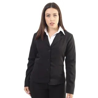 Uniforme secretária: Blazer feminino para trabalho no escritório - Azul-marinho