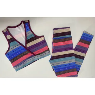 Conjunto de malhar fitness: calça legging e top cropped suplex - Estampa (DC) 13